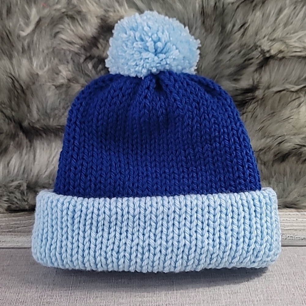 Handmade Knit Boys Winter Hat